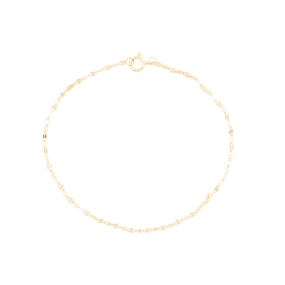 COTE D OR Gold 14kt Gold Mirror Chain Bracelet